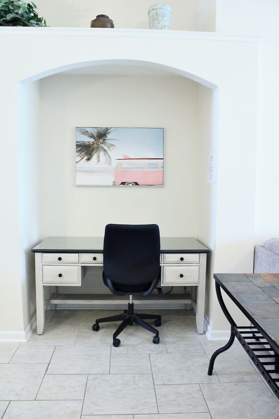 Desk/office area.  