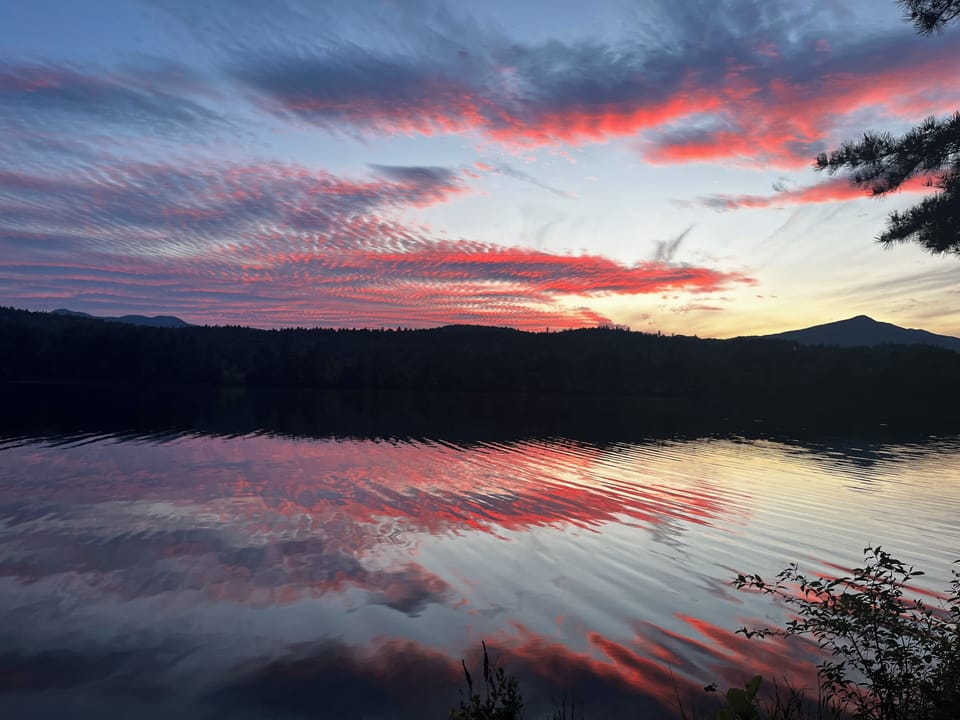Sunset on the lake