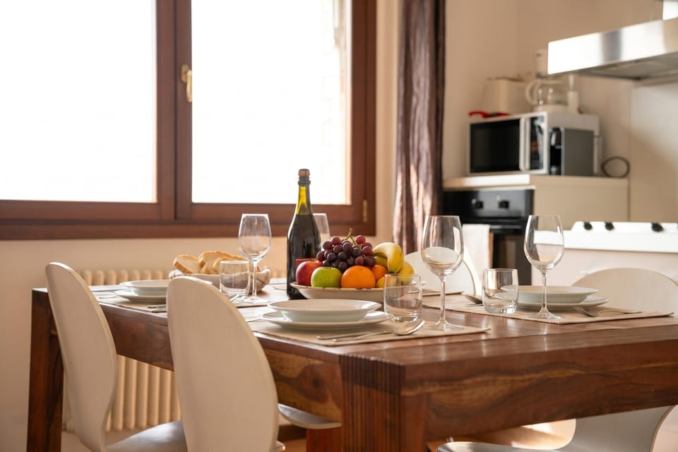 Kitchen and dining area