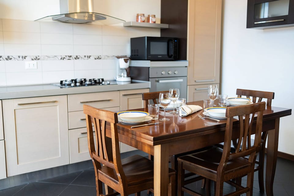Kitchen and dining area