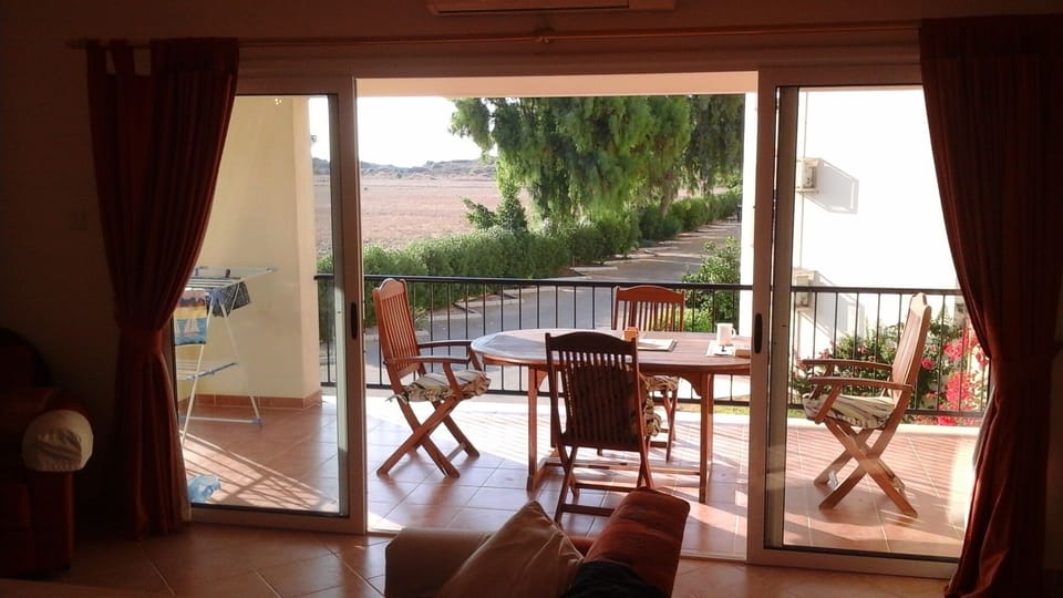 View from lounge to terrace