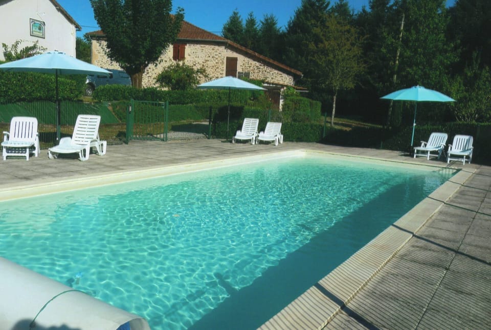 Pool shared by 3 couples. 