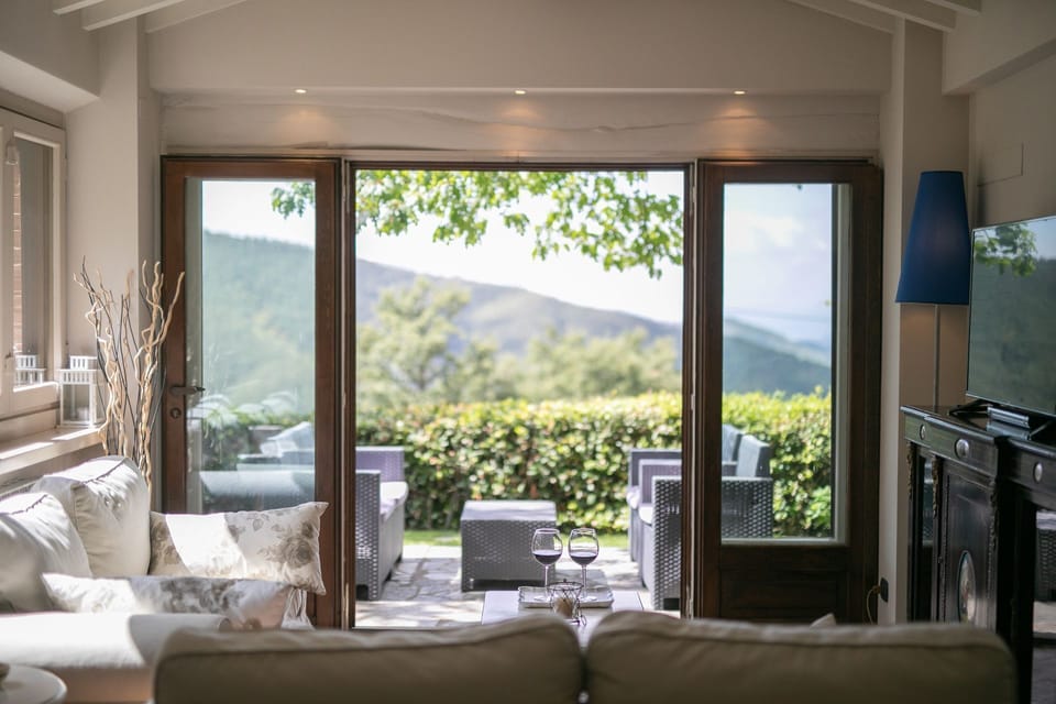 Living room and panoramic view