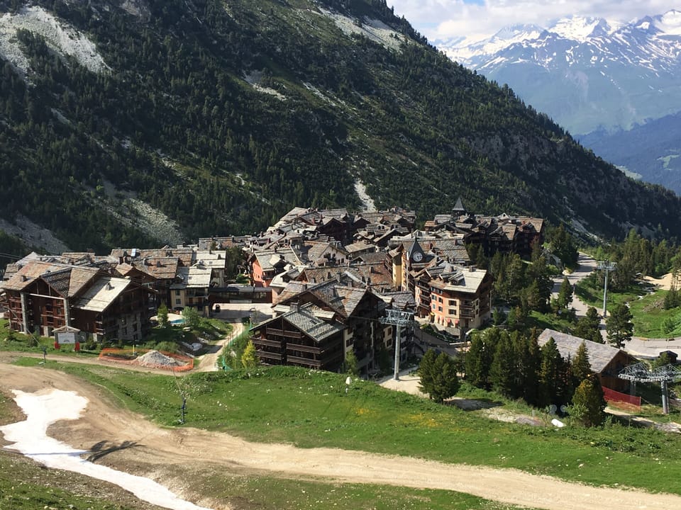 View of the village from above.