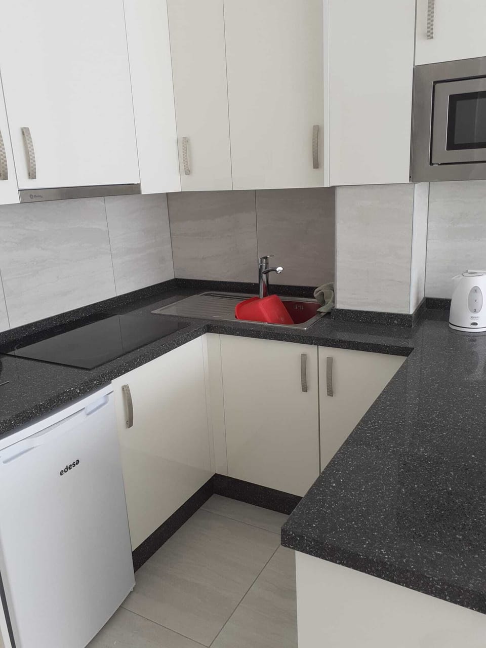 Hob, Fridge, Washing Machine, Built in Microwave