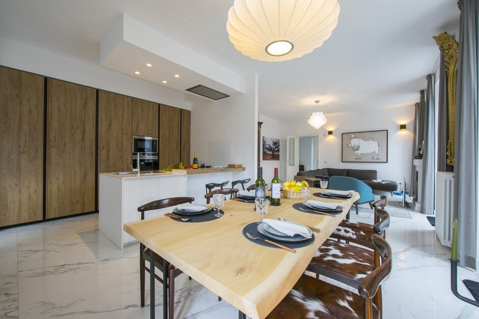 Kitchen and dining area