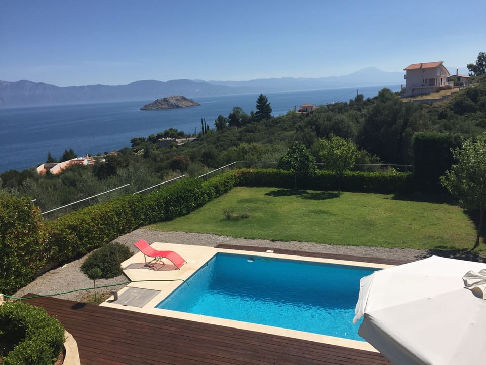pool view from veranda