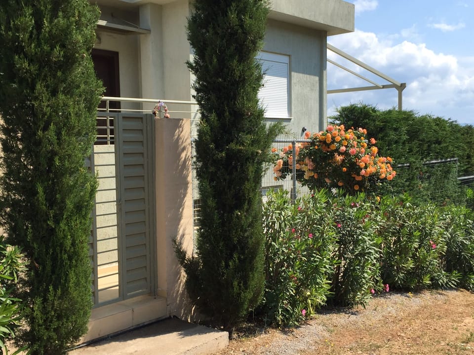 entrance of the villa