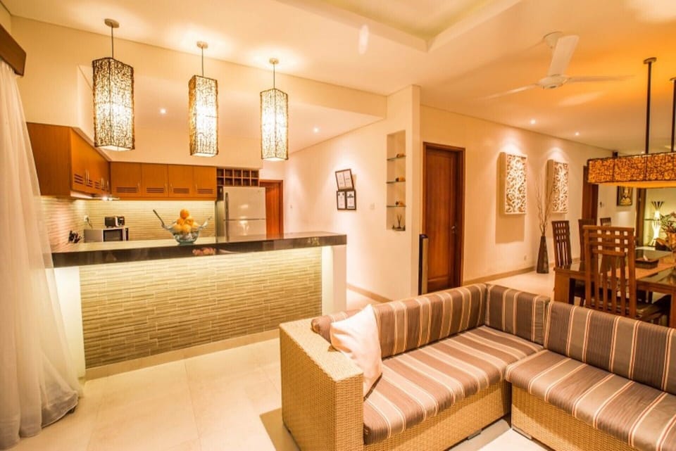 Living Room and Kitchen Area 