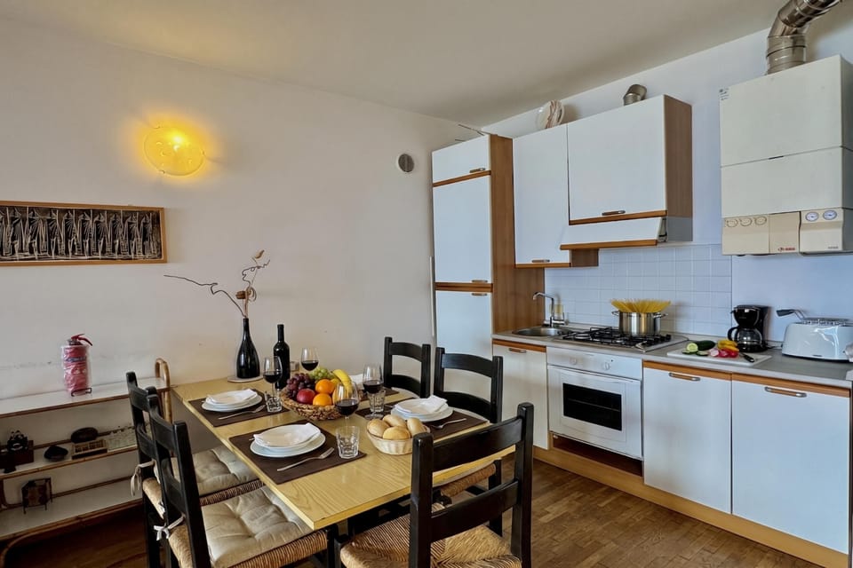 Kitchen and dining area