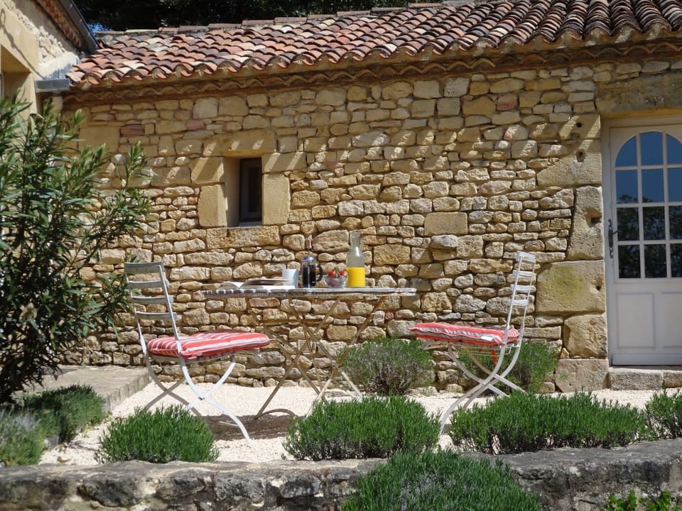 Sun-drenched terrace and pool