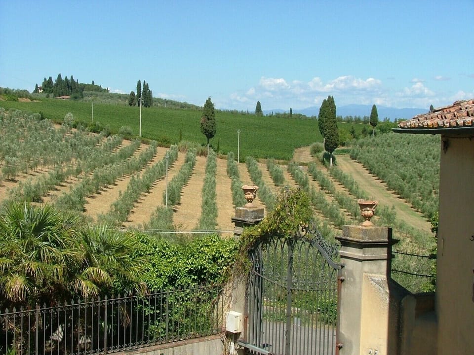 Another view from the parking area of the Villa