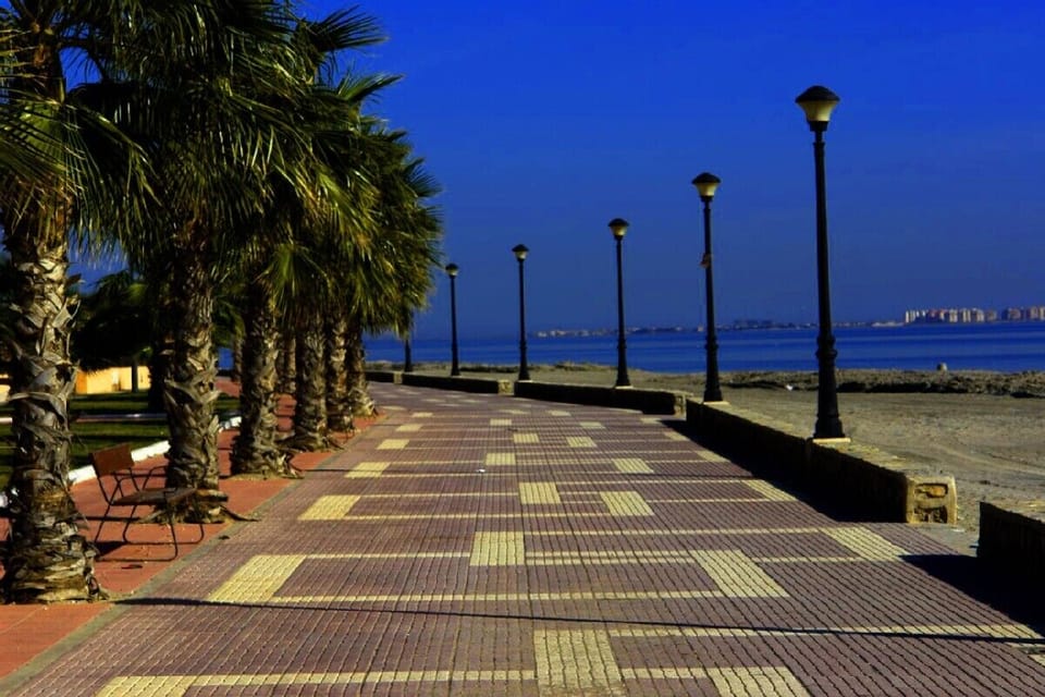 Beach promenade just minutes from the Villa