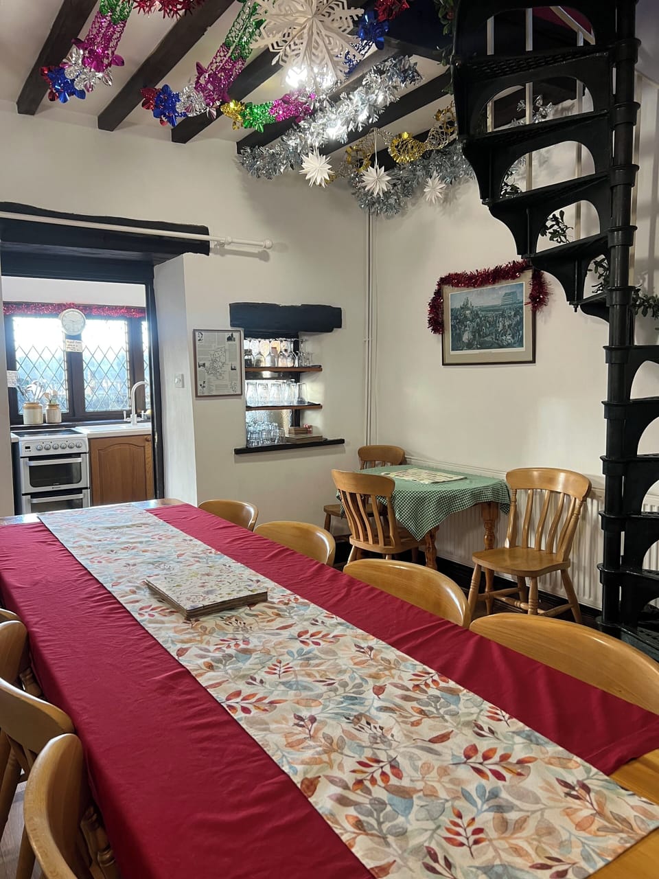 The dining room