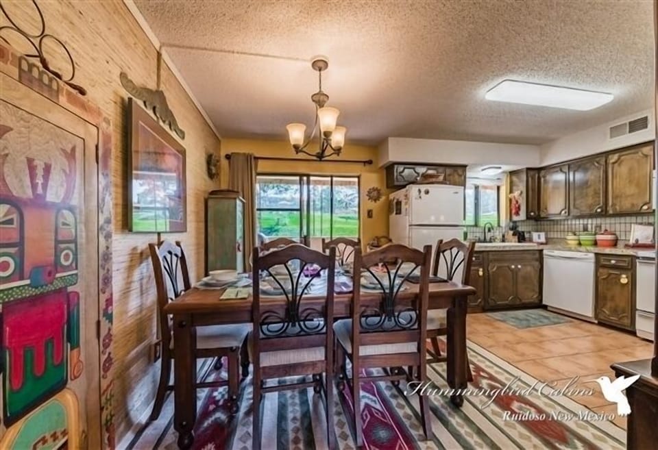 Dining area and kitchen