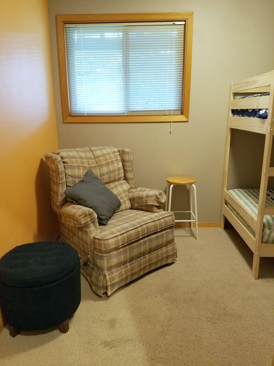 Rocking chair in bunk room