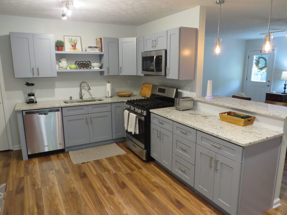 All new stainless steel appliances. 