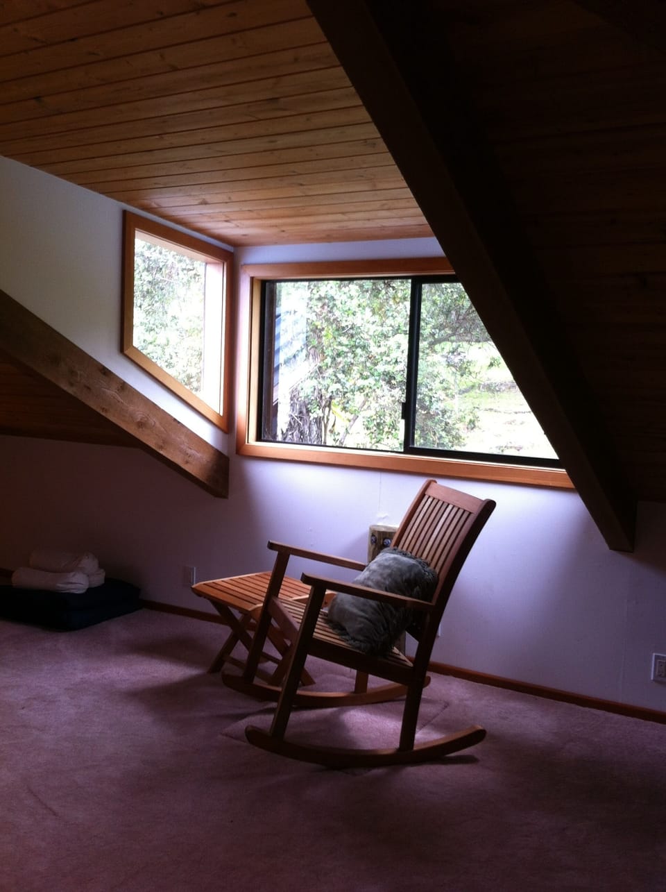 Dormer with windows in loft