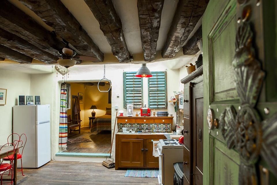 Hand Hewn Viga Beams In 1874 Building