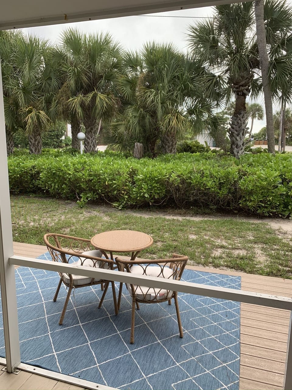 Outside sitting patio area