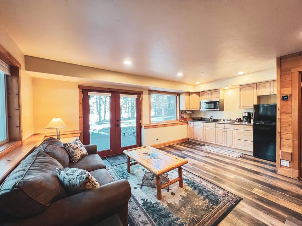 Enjoy garden-level privacy and quiet comfort in this tucked-away bedroom sanctuary.