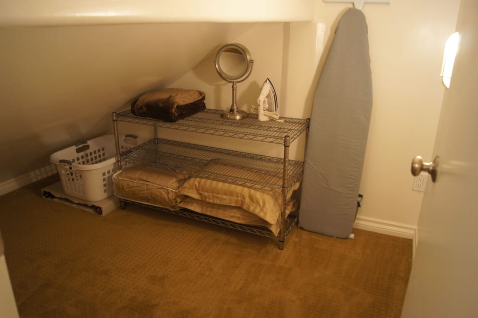 Bedroom 1 additionally has an alcove for accessing materials & Storing luggage. 