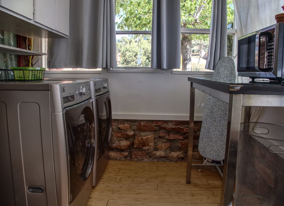 Laundry Room with front loading washer and dryer 