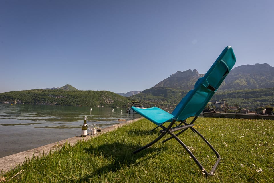 Private beach area