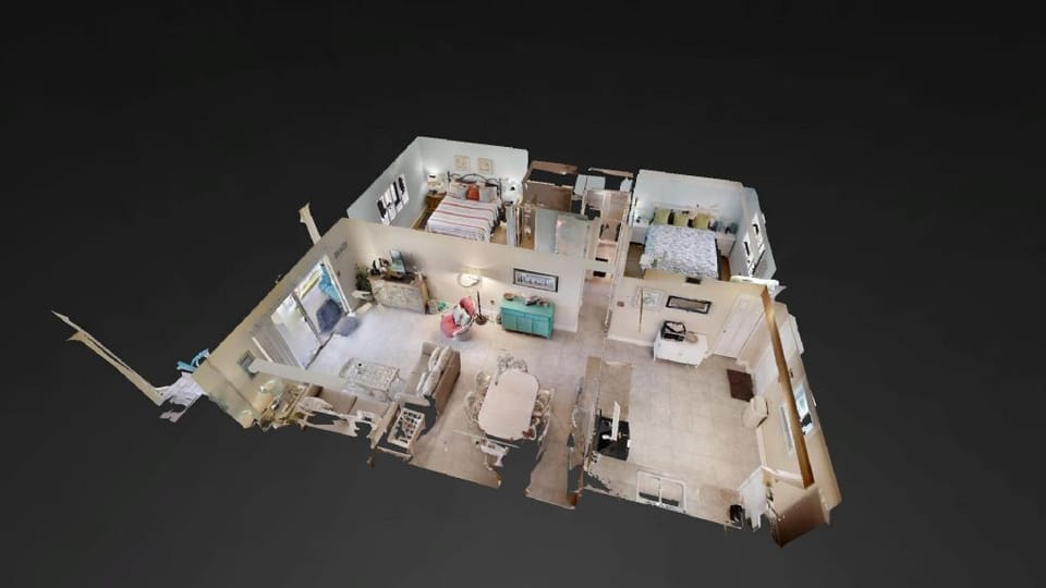 dollhouse view of condo