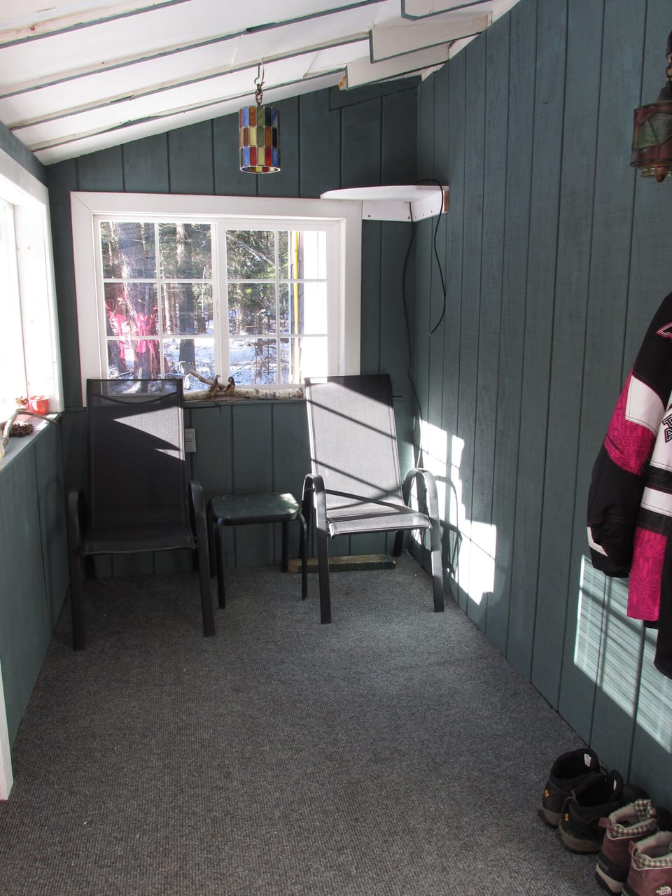 Enjoy your morning coffee on the screened in porch