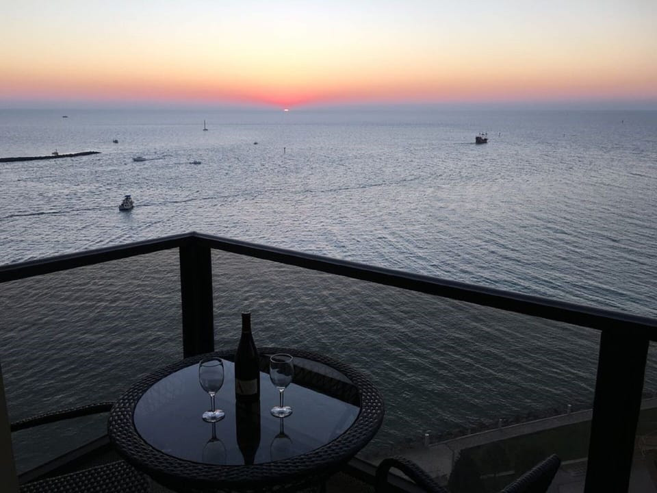 The sunsets are incredible from the balcony and we regularly see dolphins.