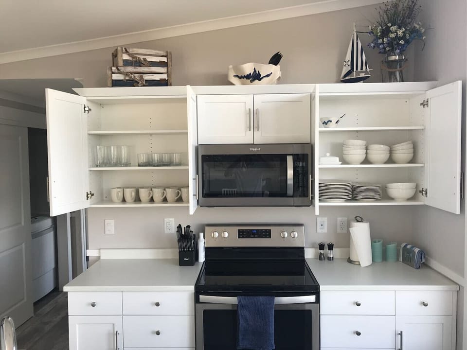 The kitchen is very well equipped with plenty of everything