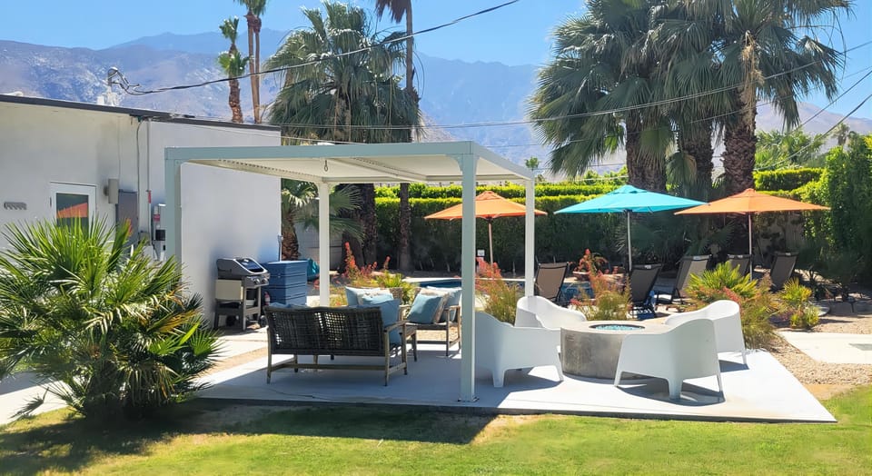 Large private back yard