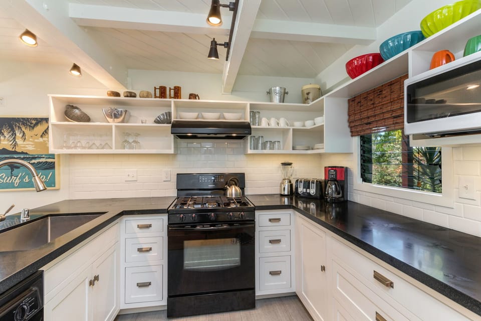 Beautiful new kitchen with all amenities.  Remodeled in October of 2017. 