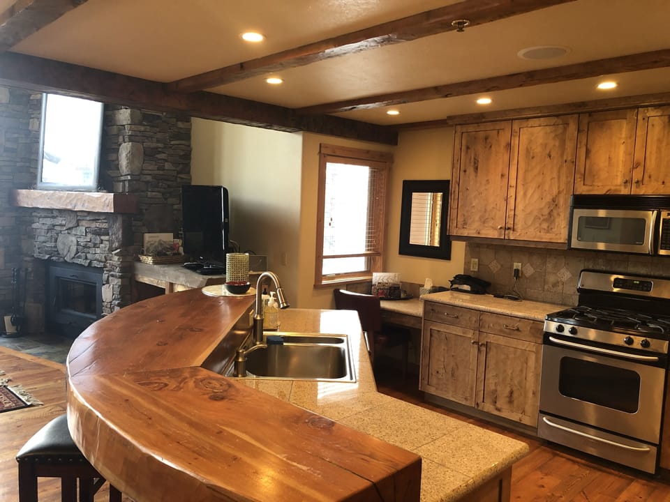 Open kitchen area 