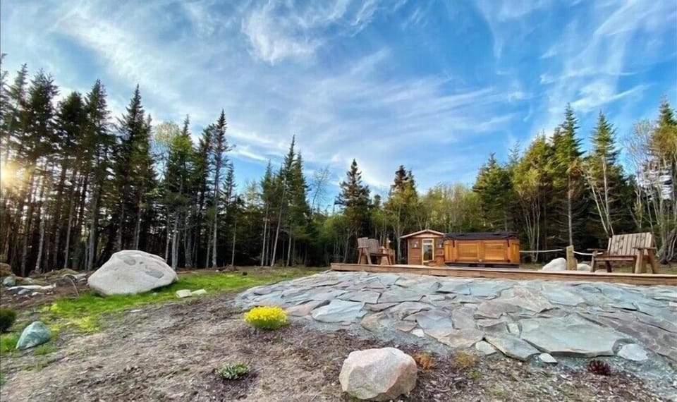 Hot tub area