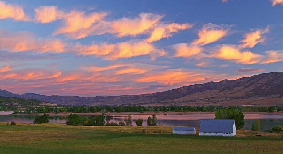 Sunset over Pineview Lake