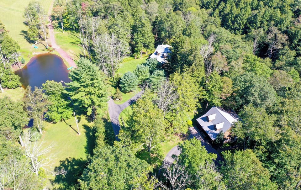 cabin sits on 400 acres and is surrounded by 30,000 PA game land! 