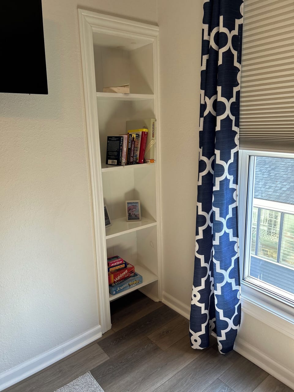 Storage in upstairs den