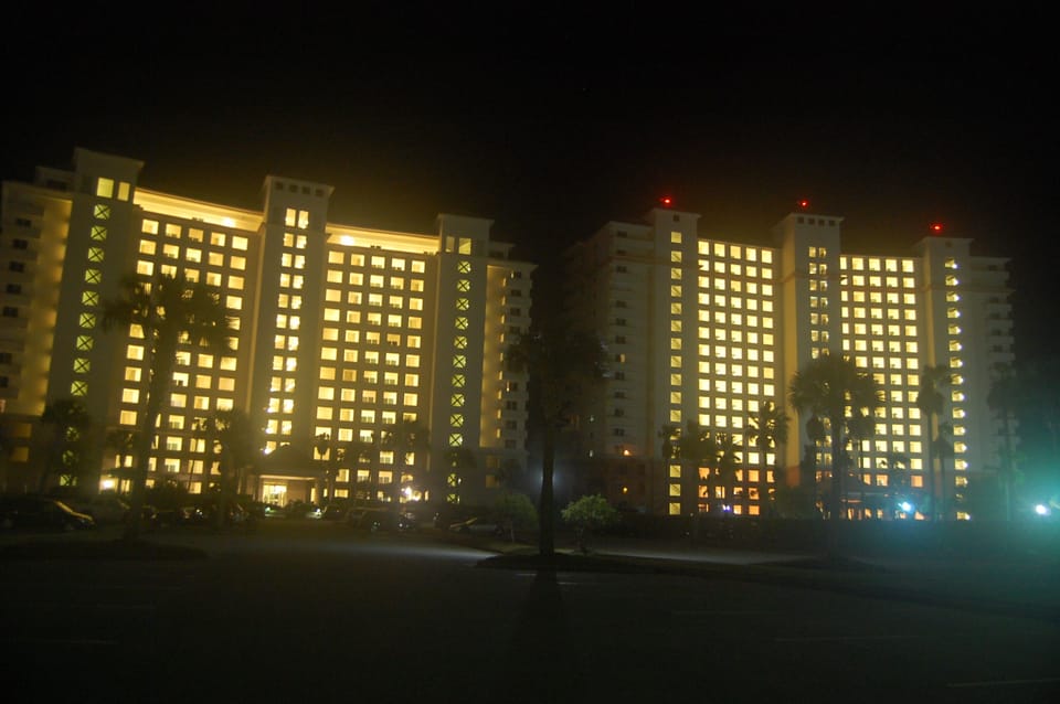 Catalina building on left