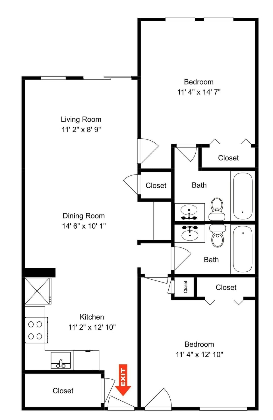 The Spa 1115 - Floor Plan