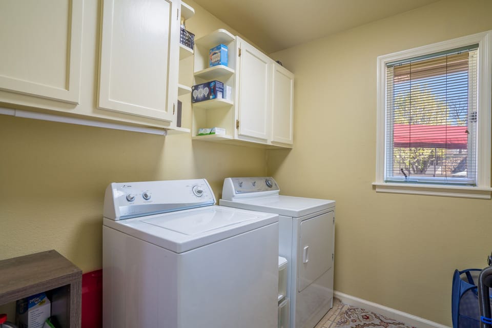 Your own fully stocked Laundry Room. Great for longer visits. 