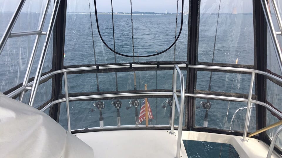 Flybridge view facing aft