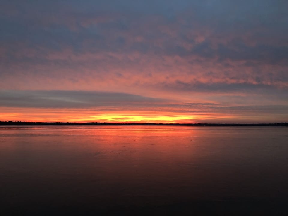 Late autumn sky fire.