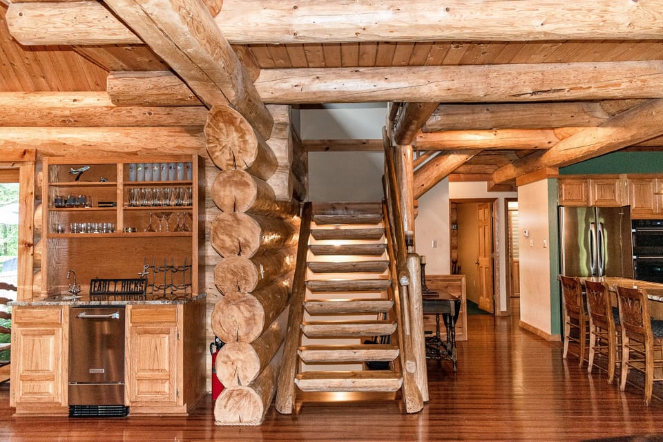 Steps leading to the master and en-suite bedrooms