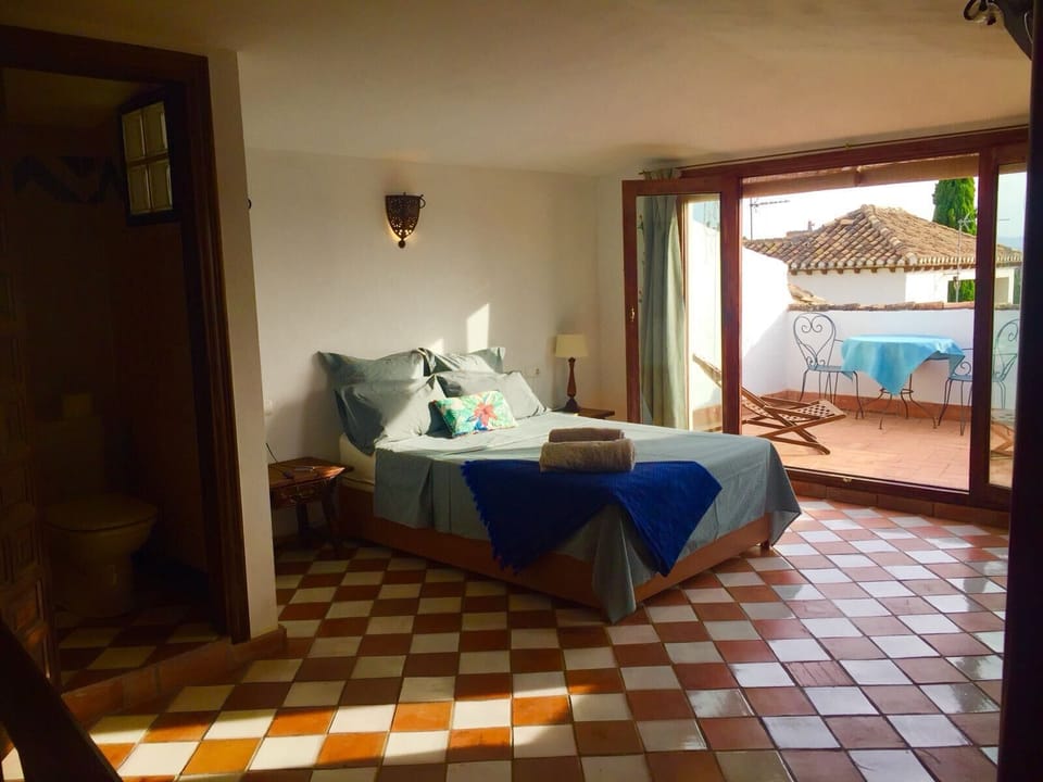 top bedroom with private terrace and en suite