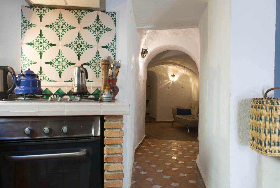 Kitchen leading to the  cave / original house