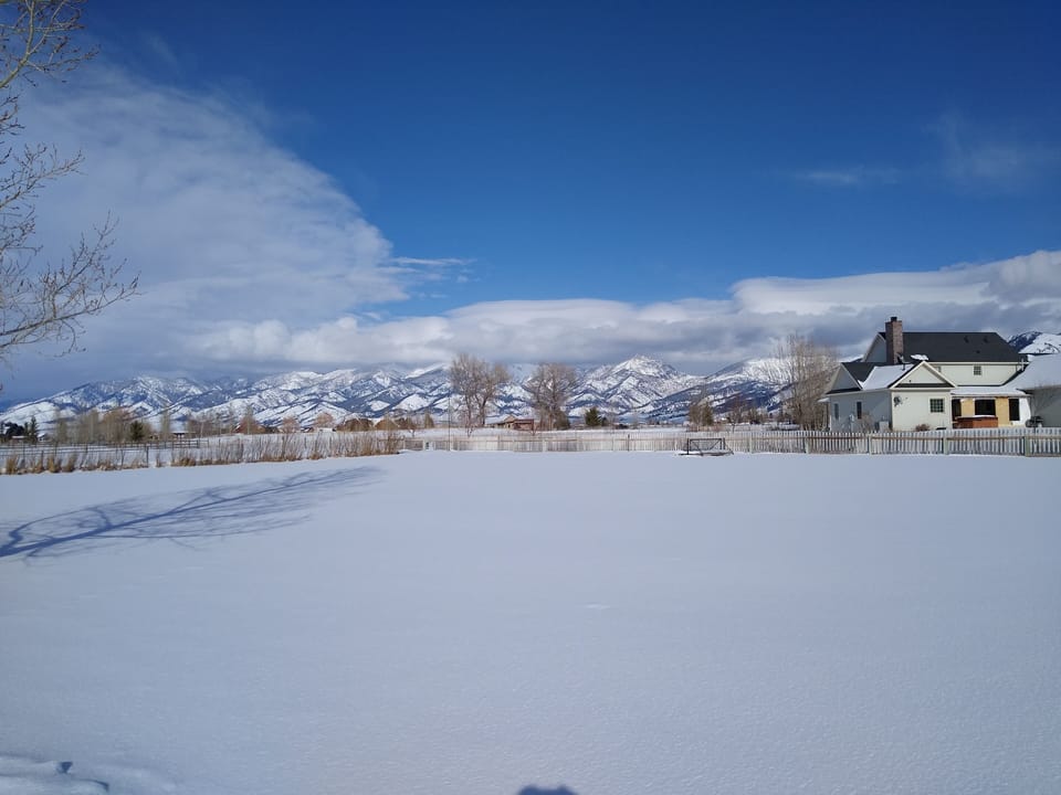 The Bridger Mountains in all their snowy splendor!