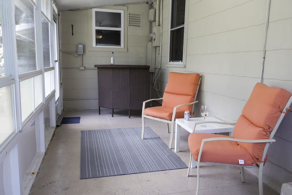 Screened-in lanai off of Master Bedroom.