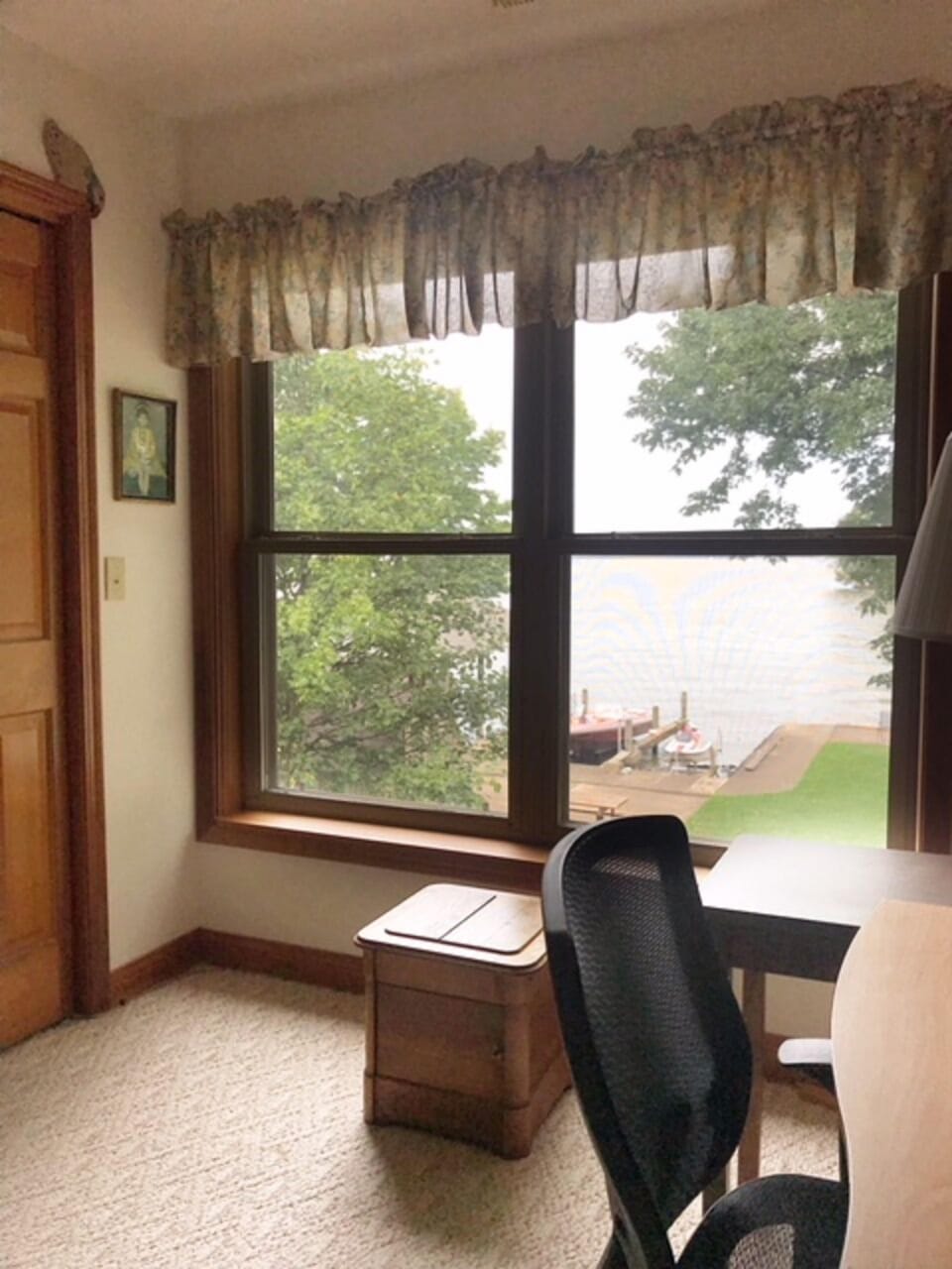 upstairs open office area